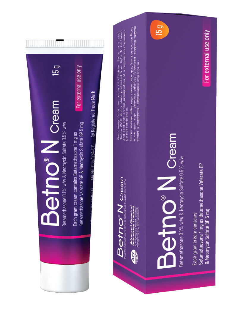 Betnovate N (Betamethasone + Neomycin) 15mg